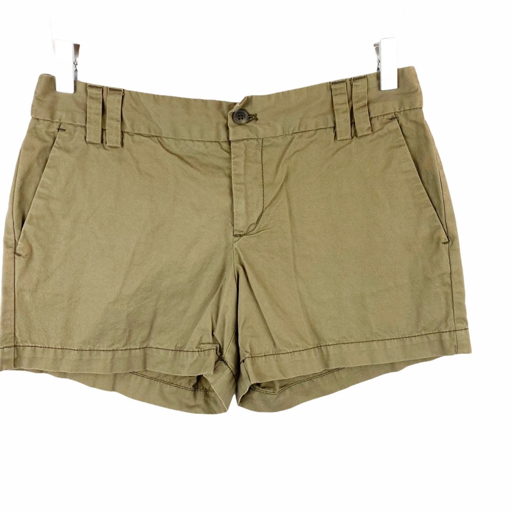 Ann Taylor LOFT Olive Green Chino Shorts Size 2 - Picture 2 of 5